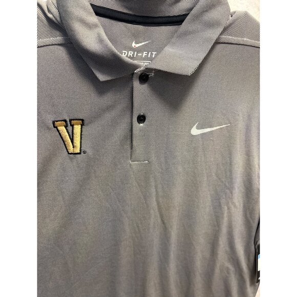 New Nike Dri-FIT Golf Polo Shirt Gray Medium - Picture 4 of 12